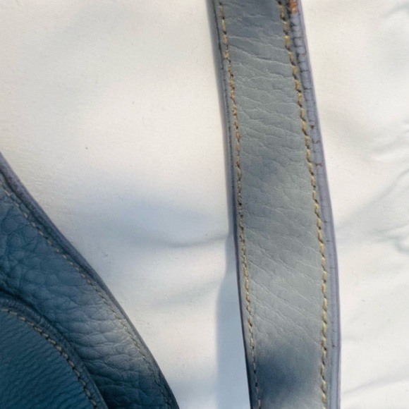 Prada Vintage Light Blue Leather Button Closure Shoulder Bag - Picture 14 of 16